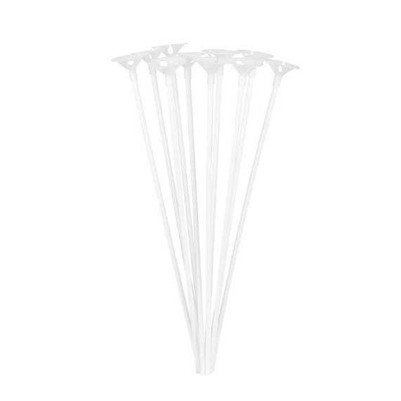 TeoMarket - Set 10 Bete cu Rozete pentru Baloane, Flippy, Suporturi de plastic, Usor de instalat, Reutilizabil, Pentru aniversare, Nunta, Ziua de Nastere, Decor