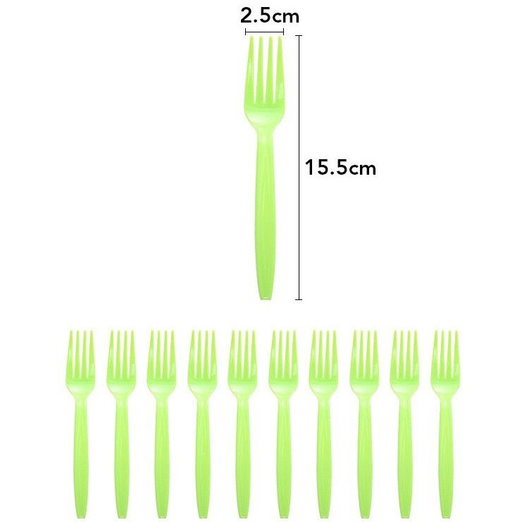 Petrecere - Set 10 Furculite de Unica Folosinta, Flippy, Colectia Dino Park, 15.5 x 2.5 cm, din Plastic PE, Multicolor