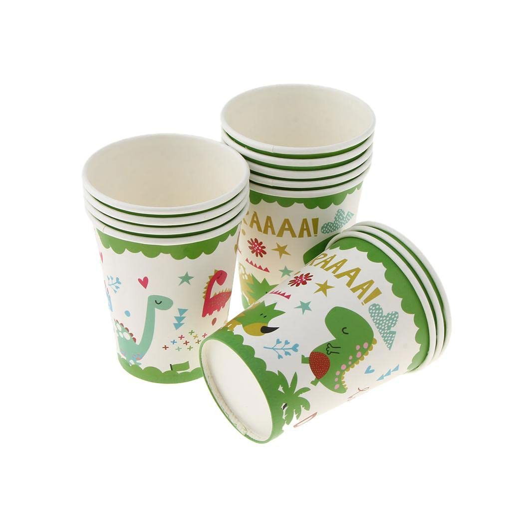 Set 10 Pahare Petrecere, Flippy, Colectia Dino Park, 8.5 x 7 x 5 cm, din Carton, Multicolor [3]