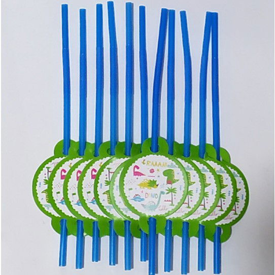 Set 10 Paie, Flippy, Colectia Dino Park, 26 x 7 cm, din Carton/Plastic, Multicolor [4]