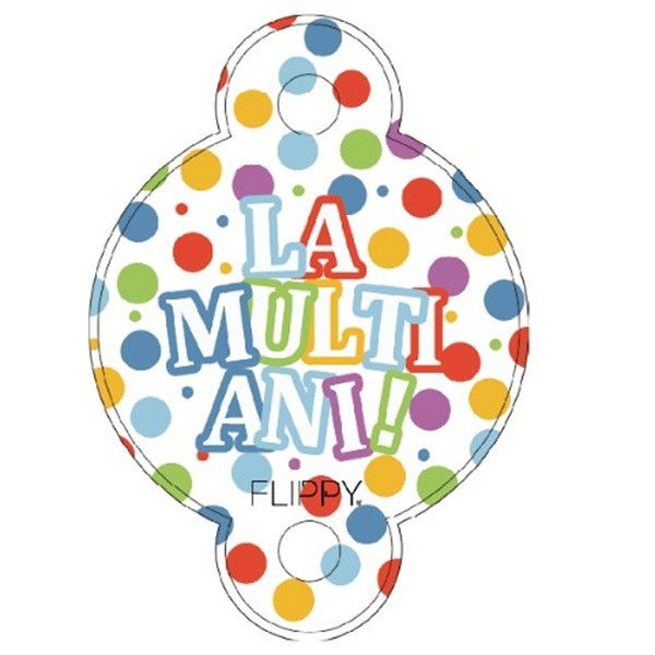 Set 10 Paie, Flippy, Colectia LA MULTI ANI, 27 x 7 cm, din Carton/Plastic, Multicolor [3]