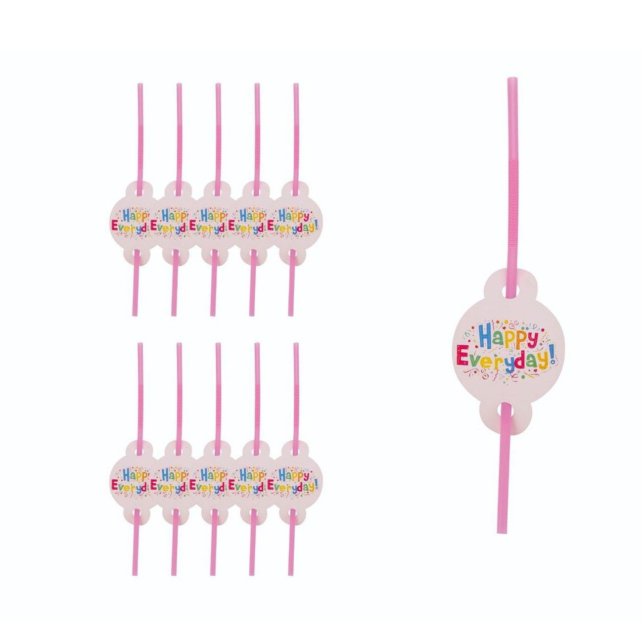 Set 10 Paie, Flippy, Model Happy Everyday, 31 x 16 cm, Multicolor [3]