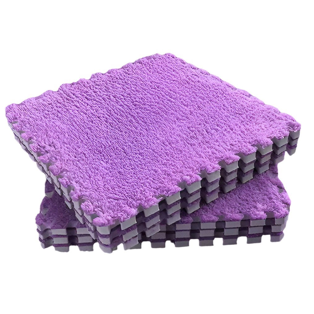 50 - 100 LEI - Set 10 Piese Covor tip Puzzle, Flippy, Spuma EVA, Pufos, 30 x 30 x 1 cm, Mov