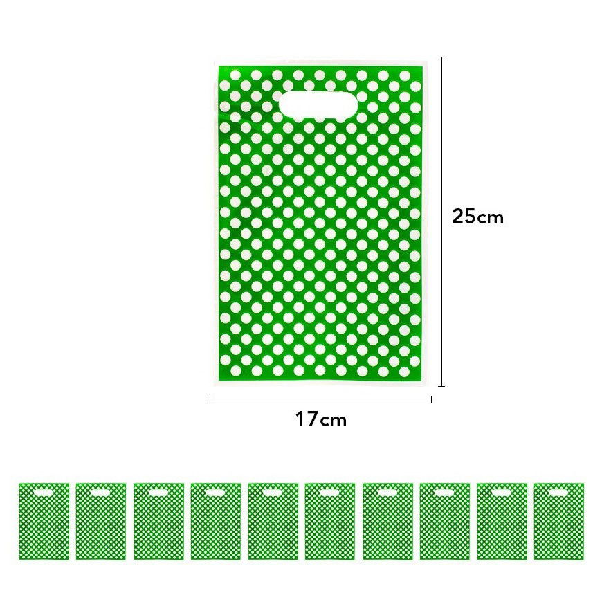 Petrecere - Set 10 Pungi de Cadou, Flippy, Colectia Dino Park, 25 x 17 cm, din PE, Multicolor