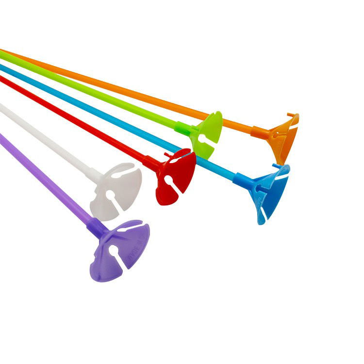 Set 100 Bete cu Rozete pentru Baloane, Flippy, Suporturi de plastic, Usor de instalat, Reutilizabil, Pentru aniversare, Nunta, Ziua de Nastere, Decorar, 40 cm, Multicolore [4]