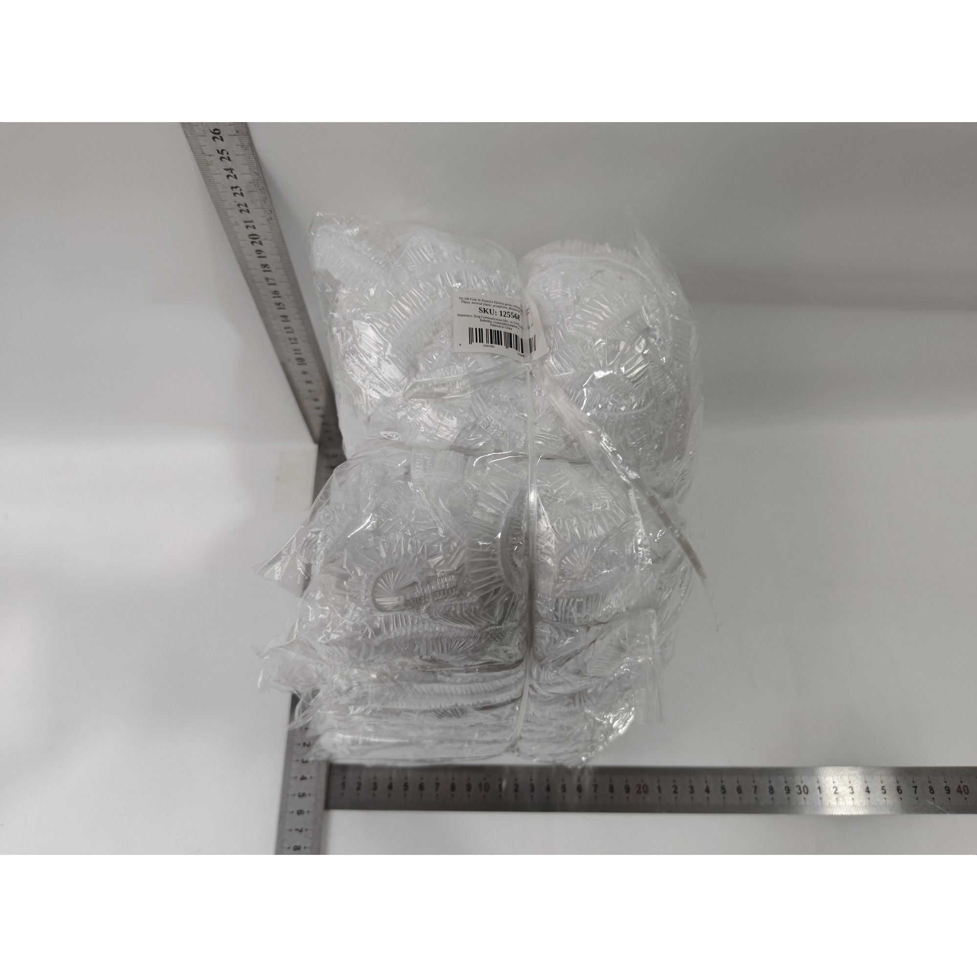 Set 100 Folie de Protectie Elastica pentru Alimente si Boluri Flippy, material plastic, prospetime, diametrul 12 - 40 cm [8]