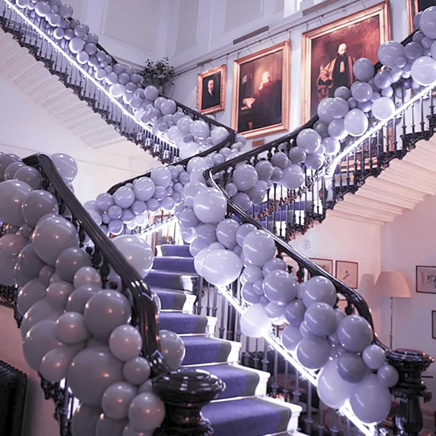 Baloane Latex - Set 12 Baloane, Flippy, din Latex Macaroon, 30 cm, Gri