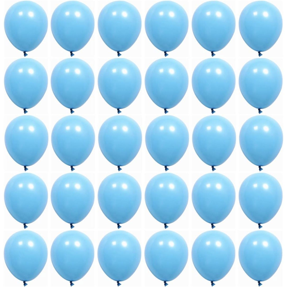 Set 12 Baloane, Flippy, din Latex Standard, 30 cm, Albastru Deschis [5]