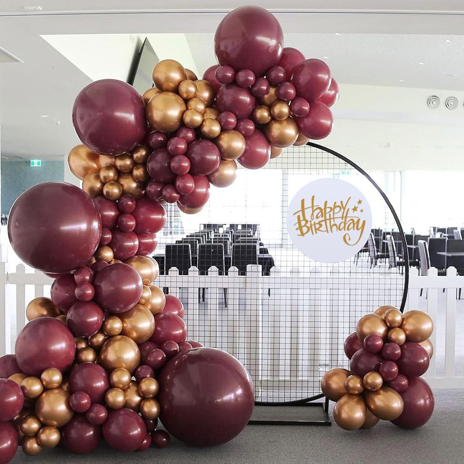 Set 12 Baloane, Flippy, din Latex Standard, 30 cm, Grena [3]