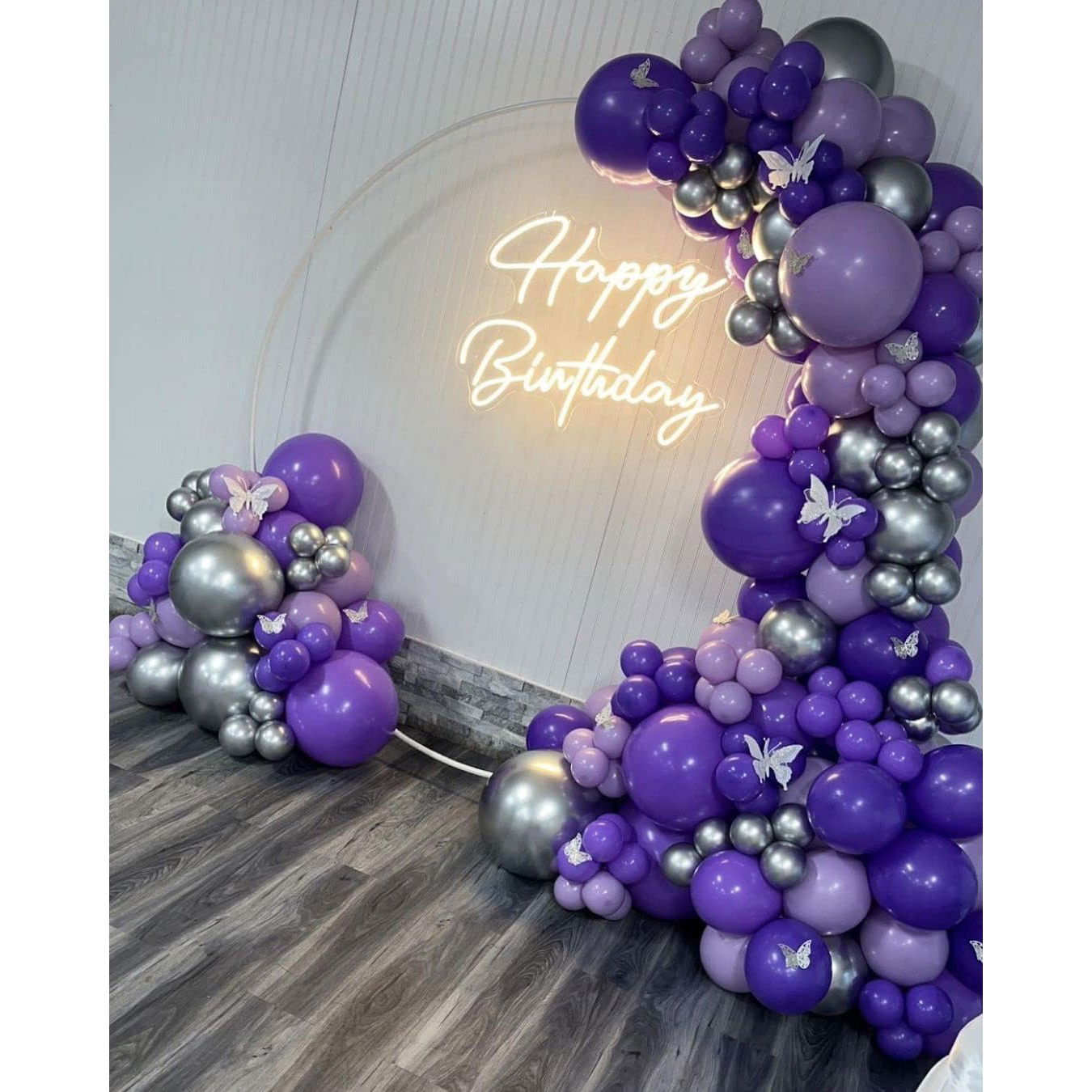 Set 12 Baloane, Flippy, din Latex Standard, 30 cm, Mov [4]