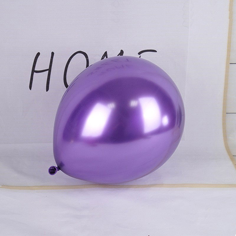 Set 12 Baloane, Flippy, din Latex Chrome, 25 cm, Mov [4]