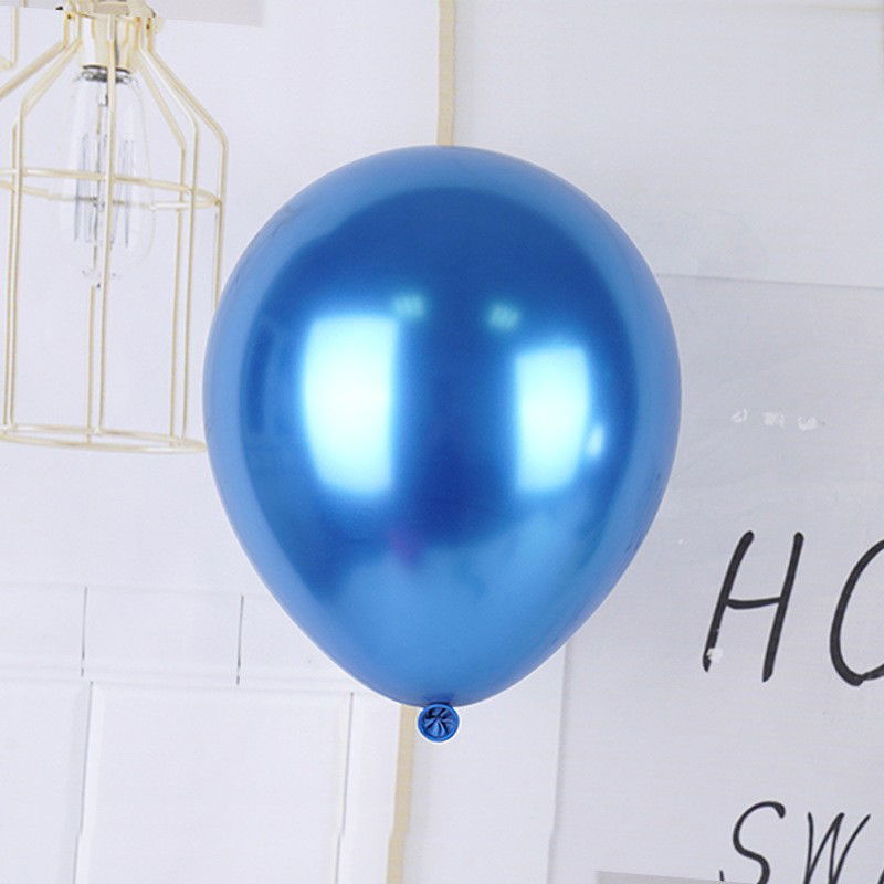 Set 12 Baloane, Flippy, din Latex Chrome, 30 cm, Albastru Inchis [5]