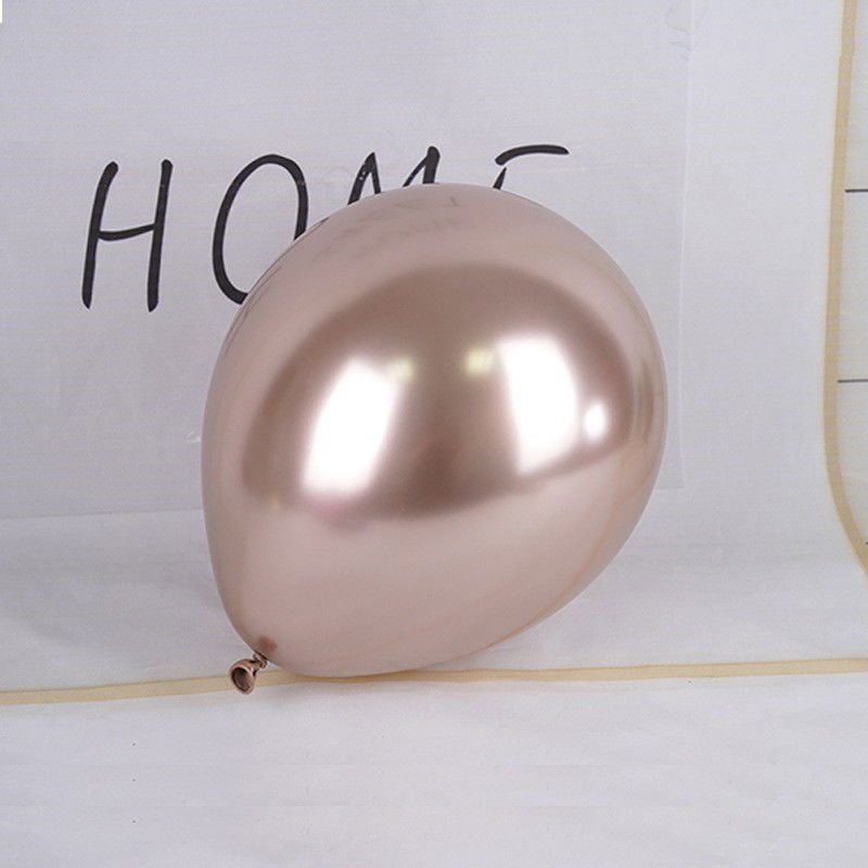 Set 12 Baloane, Flippy, din Latex Chrome, 30 cm, Sampanie [4]