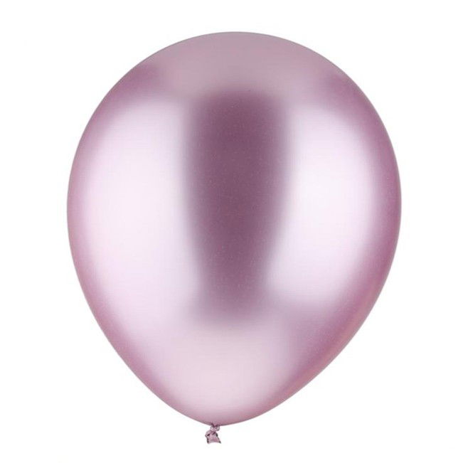 Baloane Latex - Set 12 Baloane, Flippy, din Latex Chrome, 30 cm, Mov Deschis