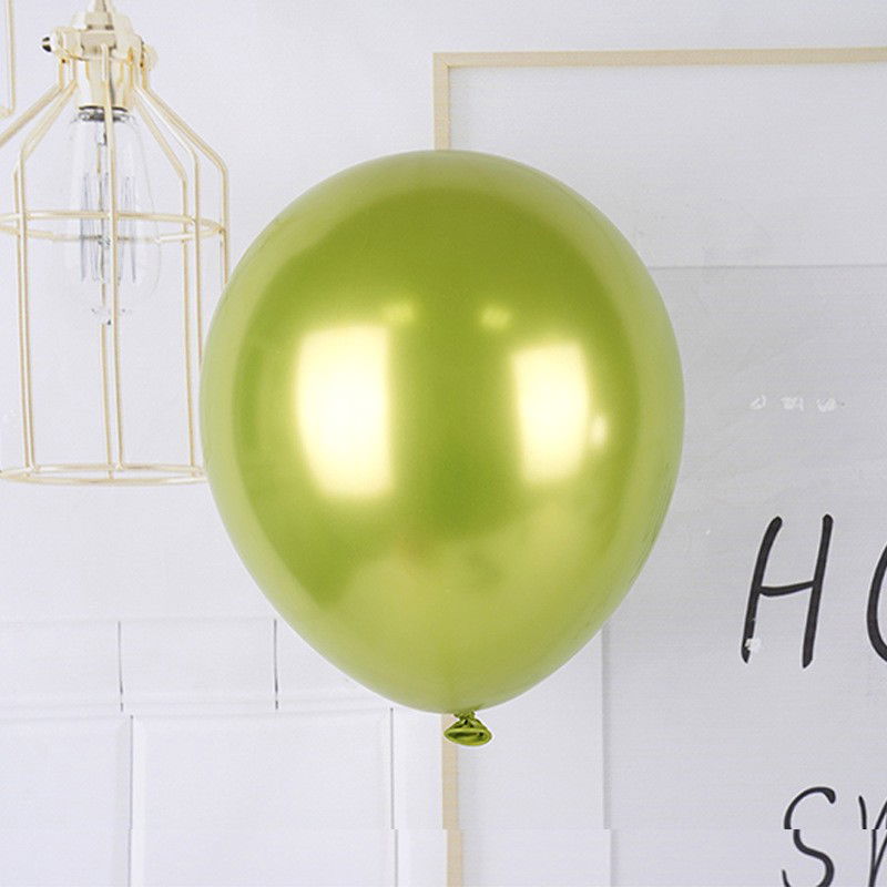 Set 12 Baloane, Flippy, din Latex Chrome, 30 cm, Verde Lime [3]