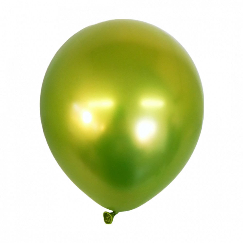 Baloane Latex - Set 12 Baloane, Flippy, din Latex Chrome, 30 cm, Verde Lime