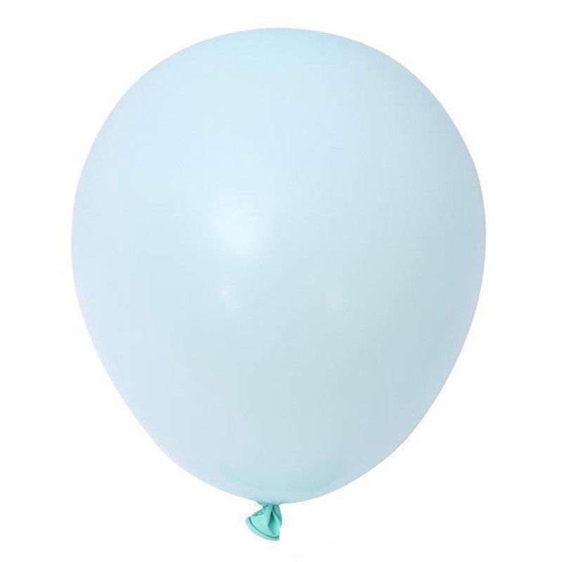 Baloane Latex - Set 12 Baloane, Flippy, din Latex Macaroon, 30 cm, Albastru