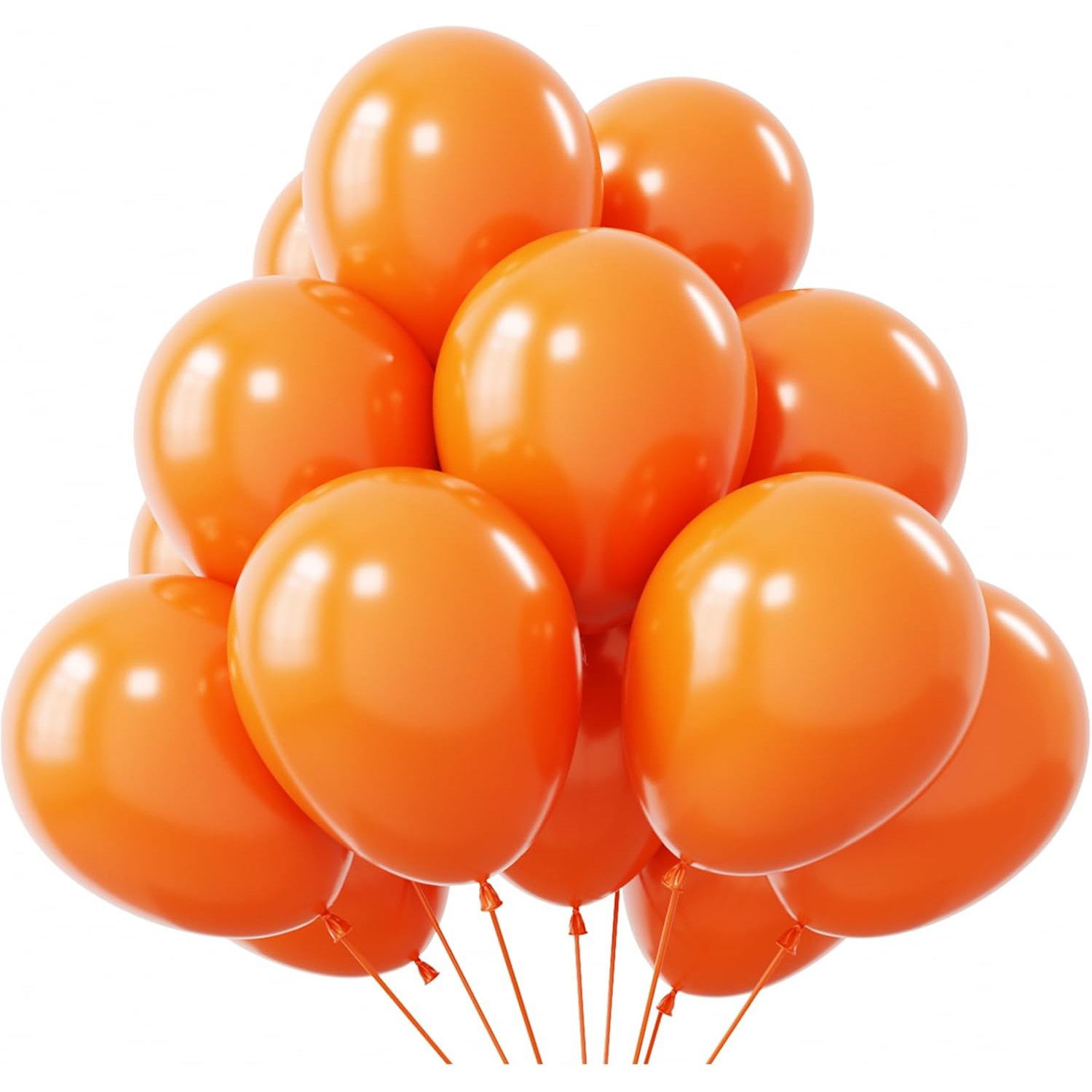 Set 12 Baloane, Flippy, din Latex Standard, 13 cm, Portocaliu [6]