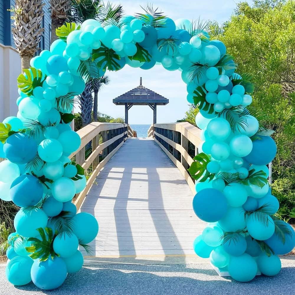 Set 12 Baloane, Flippy, din Latex Standard, 13 cm, Turcoaz [4]