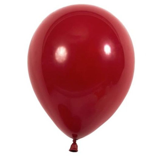 Baloane Latex - Set 12 Baloane, Flippy, din Latex Standard, 25 cm, Rosu Inchis