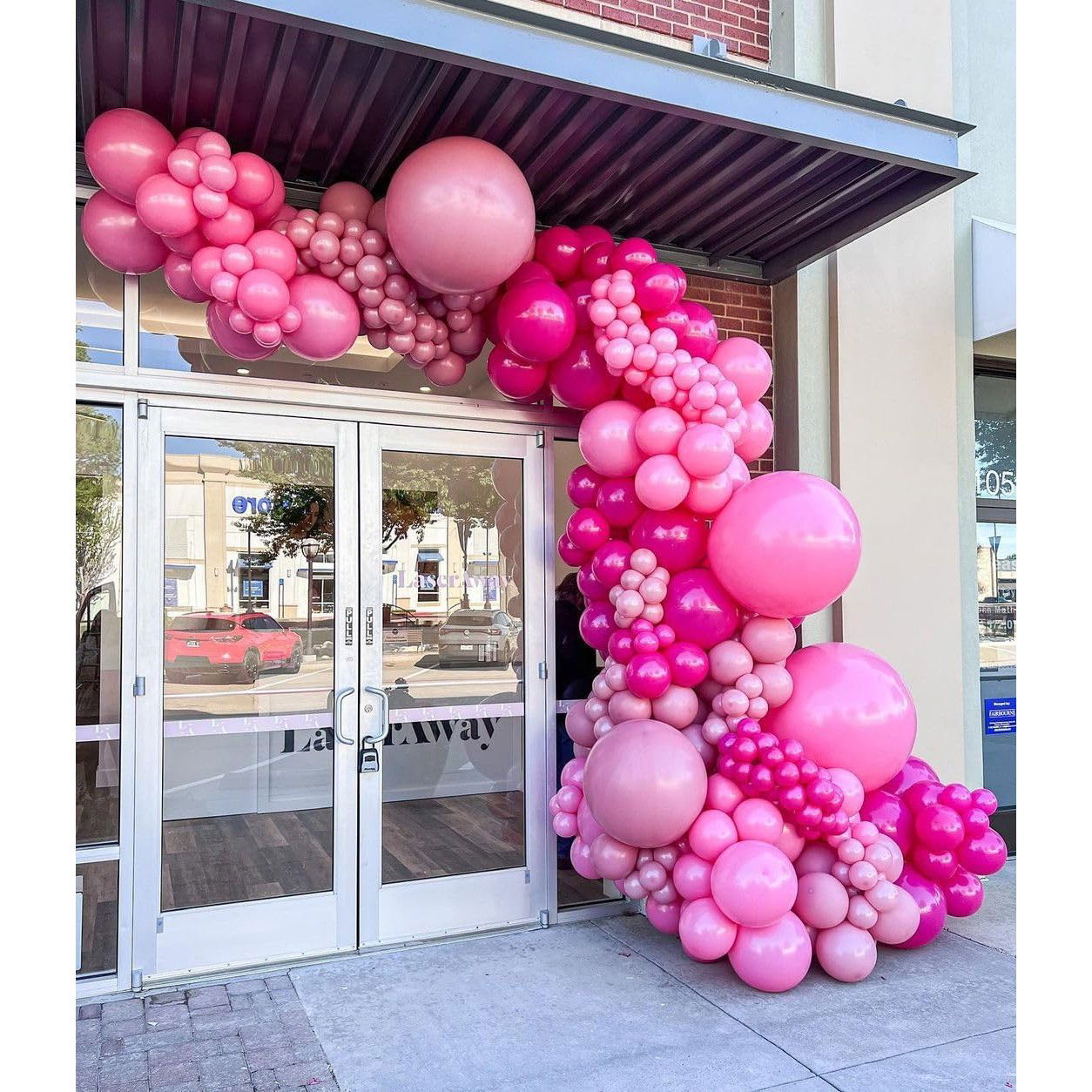 Set 12 Baloane, Flippy, din Latex Standard, 30 cm, Roz Zmeura [3]