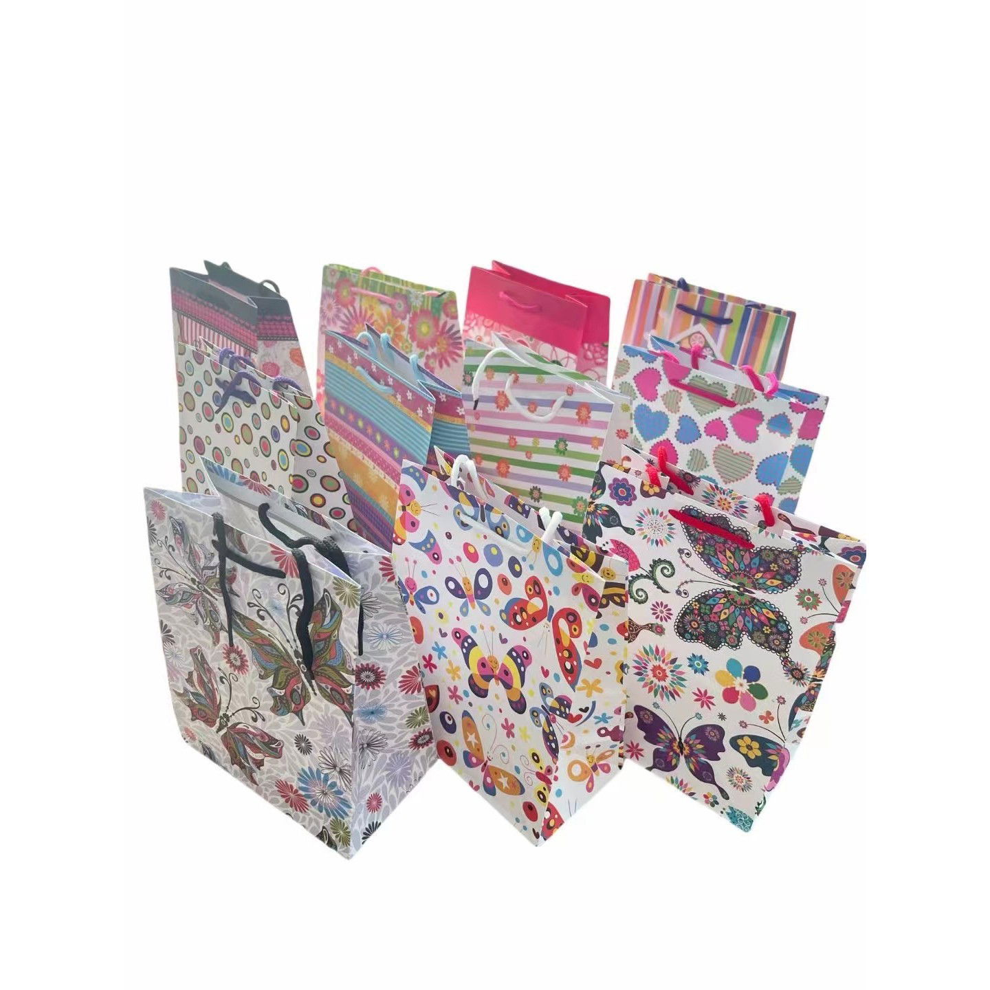 Petrecere - Set 12 Pungi de Cadou, Flippy, Diverse Modele, 18x23x10 cm