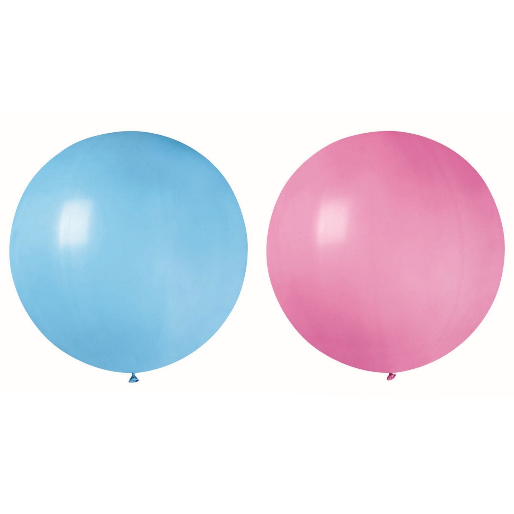 Set 2 Baloane din Latex, Flippy, Model Party Jumbo, 90 cm, Roz si Bleu, 35 g [4]