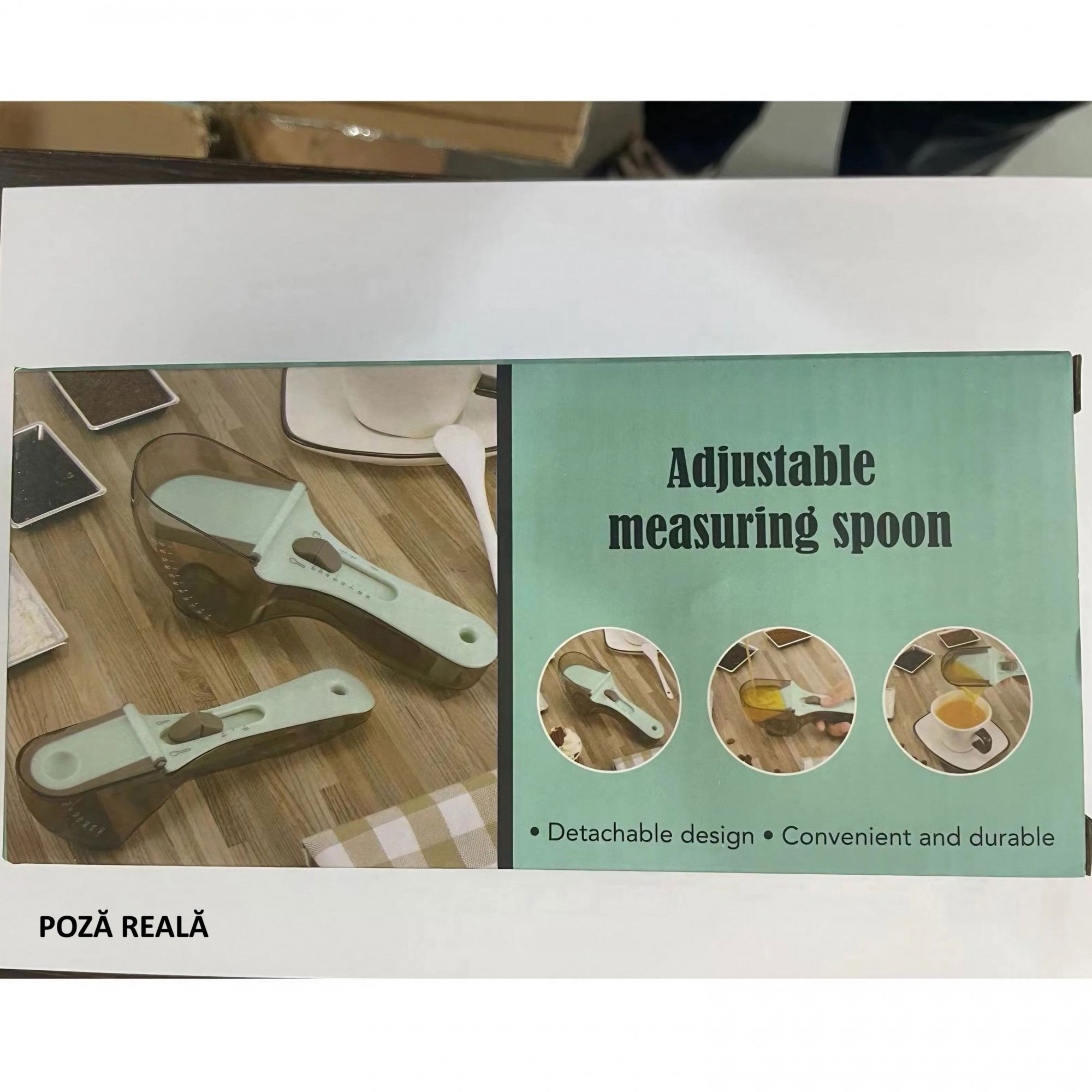 Set 2 Cupe Gradate pentru Bucatarie, Flippy, Cupe de Masurat Reglabile, Ergonomic, Confortabil, pentru Lichide si Solide, Volum ajustabil 5-30ml, 30-130ml, Culoare Albastru [9]