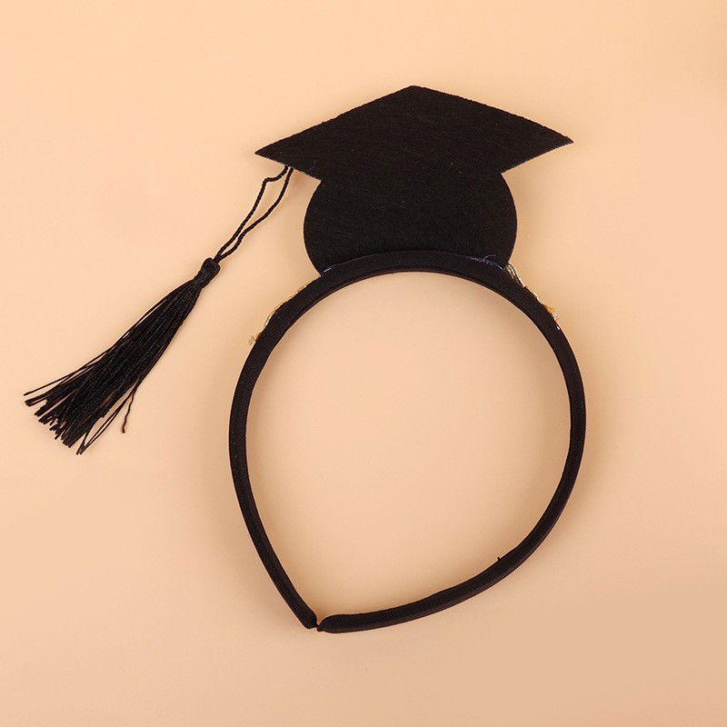 Set din 2 Piese pentru Absolvire, Flippy, Panglica si Coronita, Model I Graduated, Negru [8]