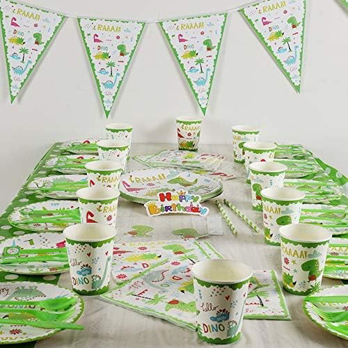 Set 20 Servetele de Masa, Flippy, Colectia Dino Park, 17 x 17 cm, din Hartie, Multicolor [3]