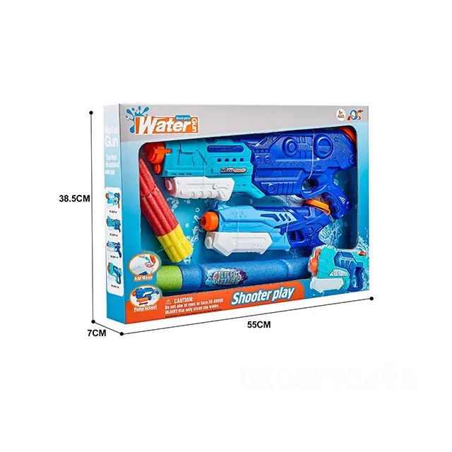 Set 2x Pistol cu Apa pentru Copii, Flippy, 6ani+, Albastru, 1x 900 ML + 1x 300 ML [4]