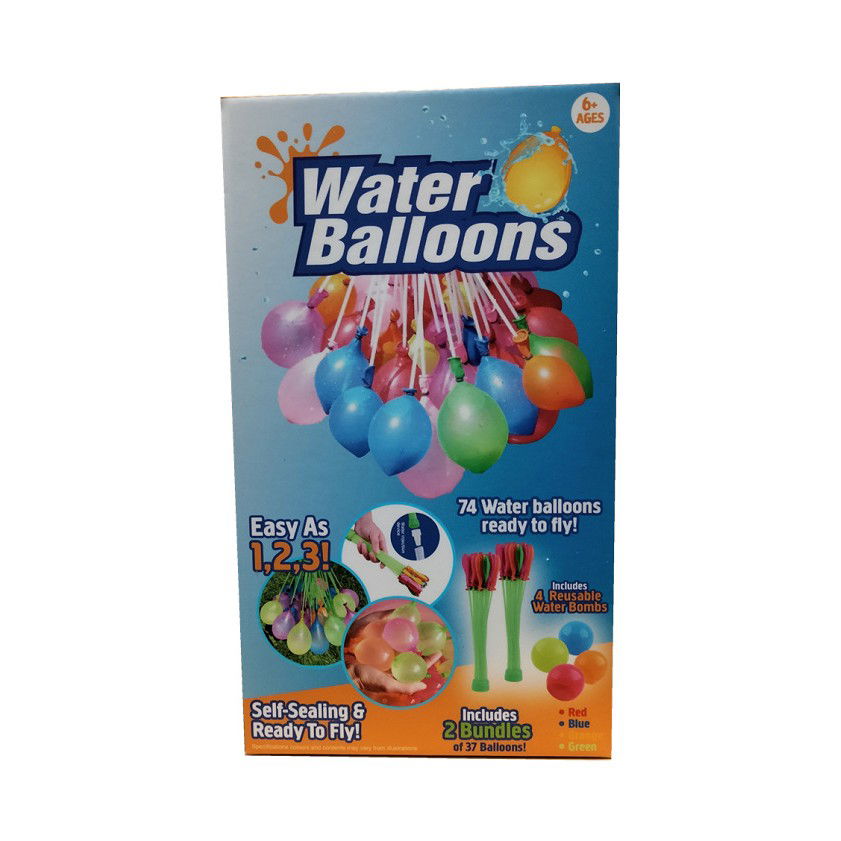 Set 2x Pistol cu Apa pentru Copii, Flippy, 6ani+, cu baloane de apa, Albastru + Roz, 1x 600 ML + 1x 550 ML [12]