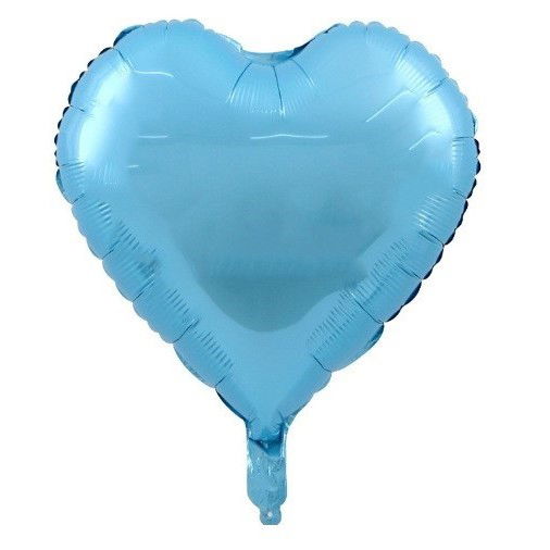 Tematica Fata/Baiat - Set 3 Baloane din Folie Metalizata, Flippy, Figurine Picior 46x79 cm, Inima 45cm, Stea 45cm, Model It's a Boy, Tema Gender Reveal, Ambalaj Individual, Pai Inclus, Umflare cu Aer sau Heliu, Albast