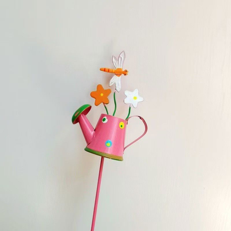 Set 3 Decoratiuni de Gradina, Flippy, Model Stropitoare, din Fier, 28 x 5 cm, Multicolor [7]