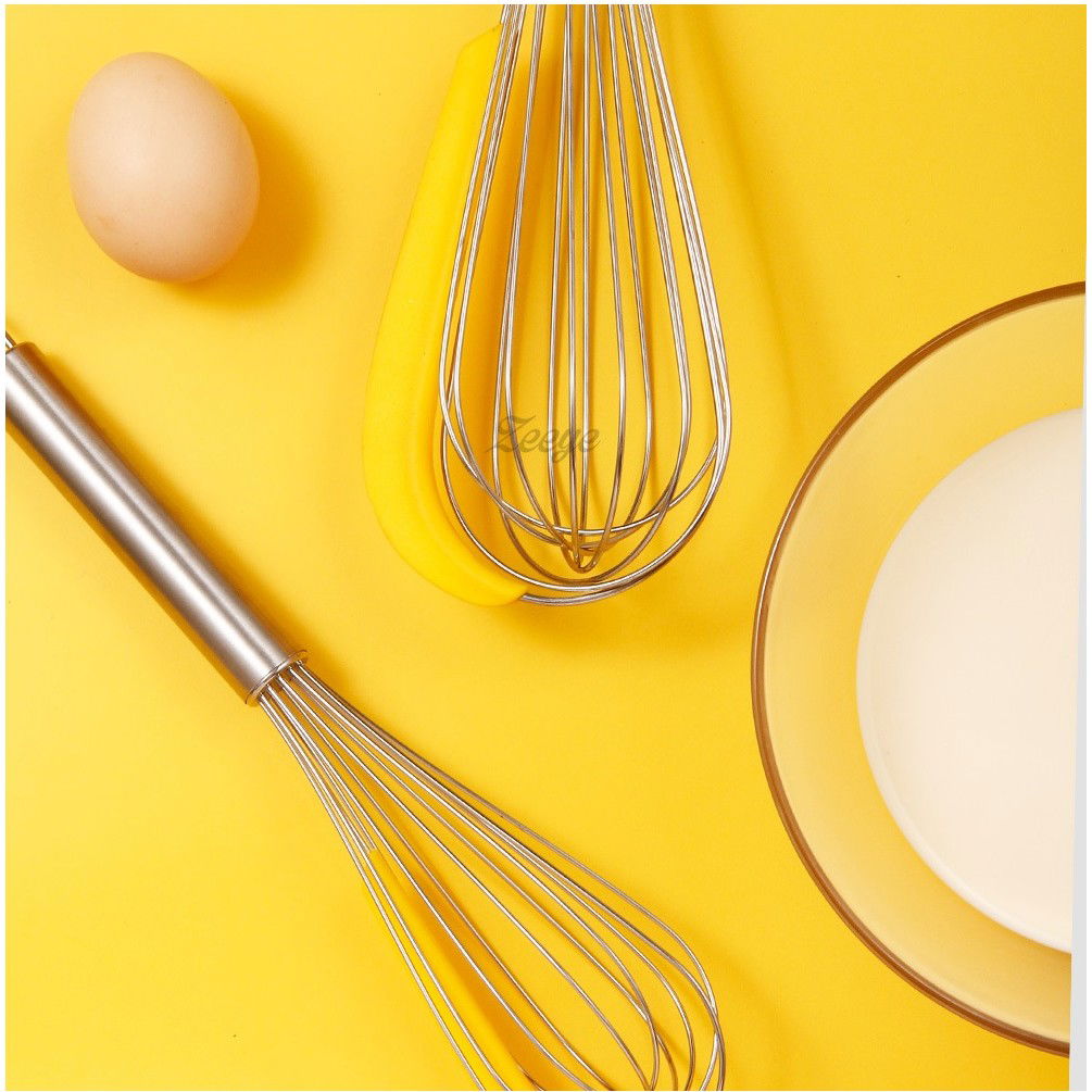 50 - 100 LEI - Set 3 ustensile pentru bucatarie Flippy, 2 teluri, un separator oua, inox/silicon, Galben