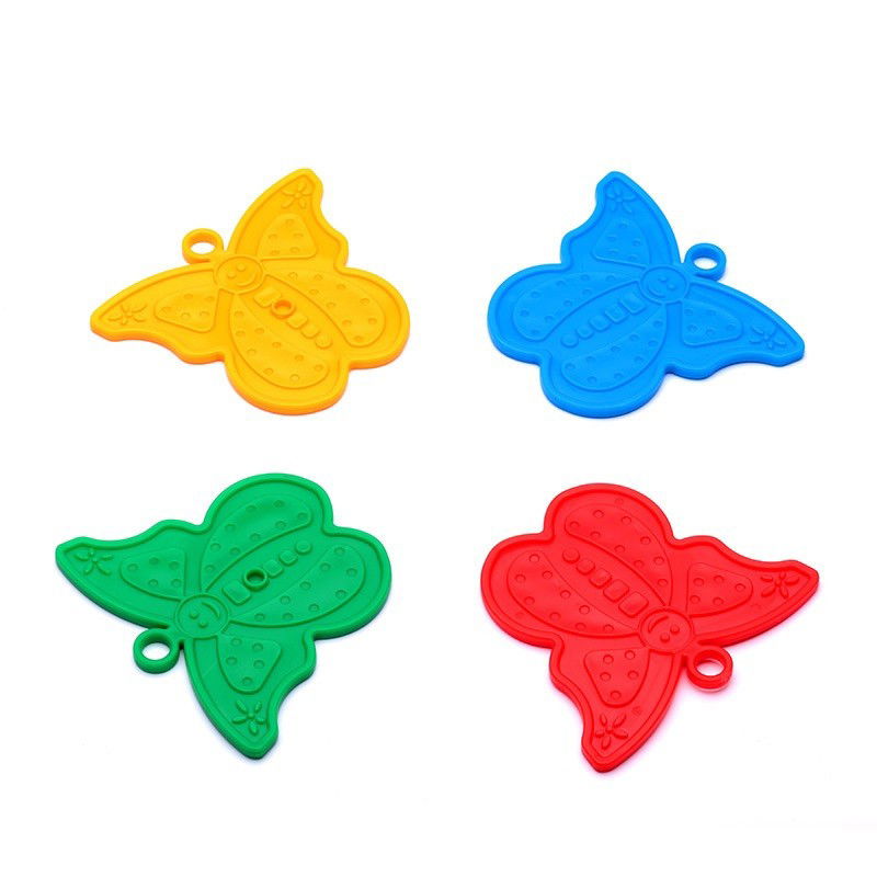 Set 4 Greutati pentru Baloanele cu Heliu, Flippy, 30 grame, Plastic, Forma Fluture, Multicolor [1]