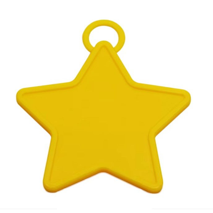 Set 4 Greutati pentru Baloanele cu Heliu, Flippy, 60 grame, 15 grame fiecare, Plastic, Forma Stelute, Multicolor [4]