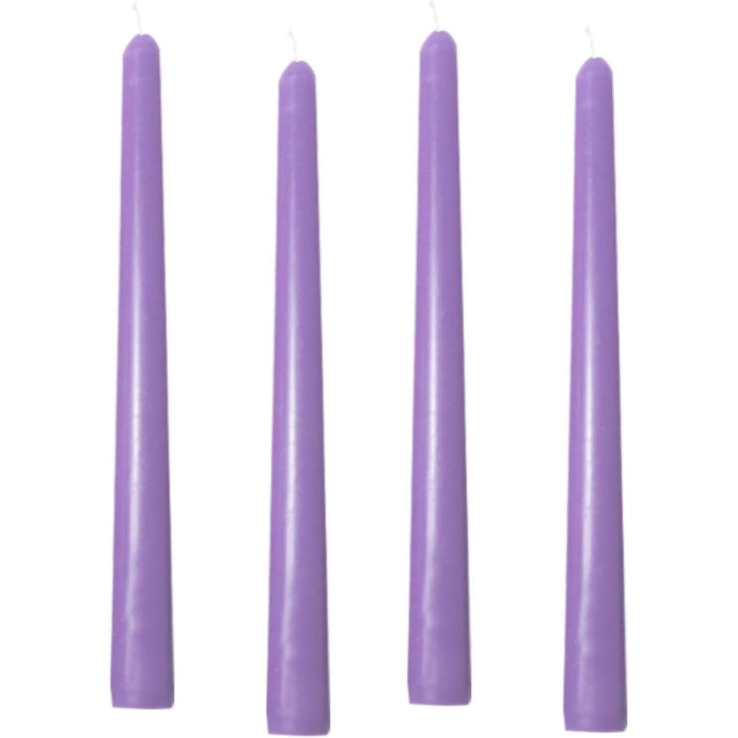 Set 4 Lumanari, Flippy, pentru Suport de Masa, Fara Miros si Fum, din Parafina, 2.2 x 25 cm, Mov [7]