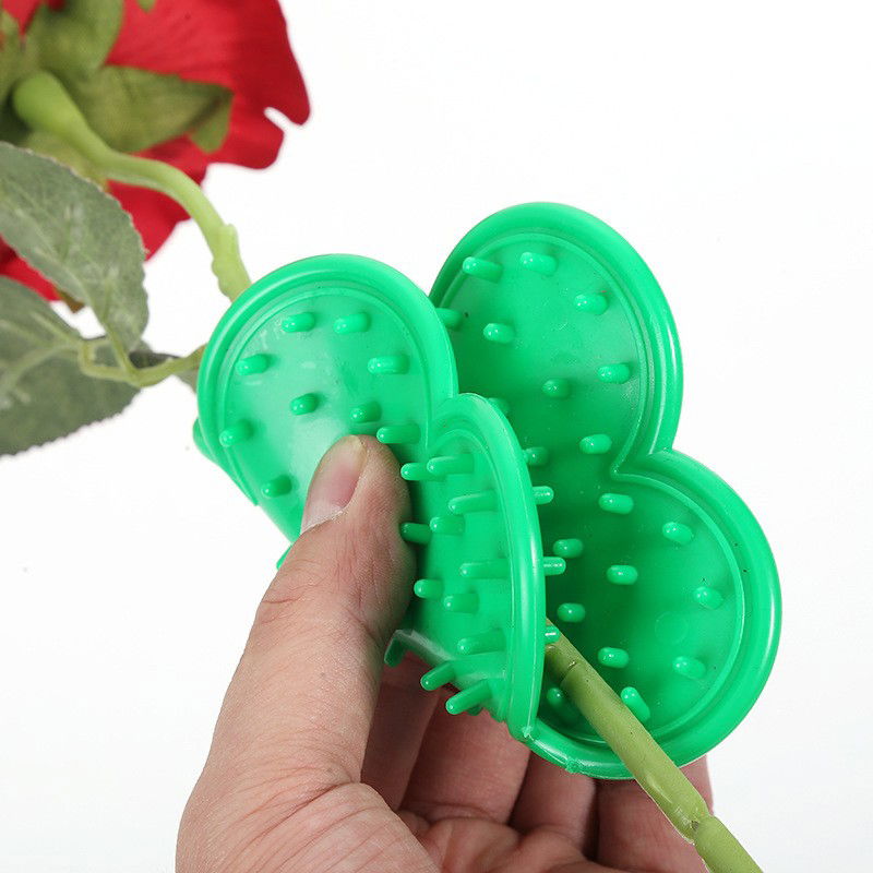 Set 4 Unelte de Gradinarit, Flippy, pentru Indepartare Spini Trandafiri si Taiere, din PVC/Otel Carbon, Rosu/Verde [6]