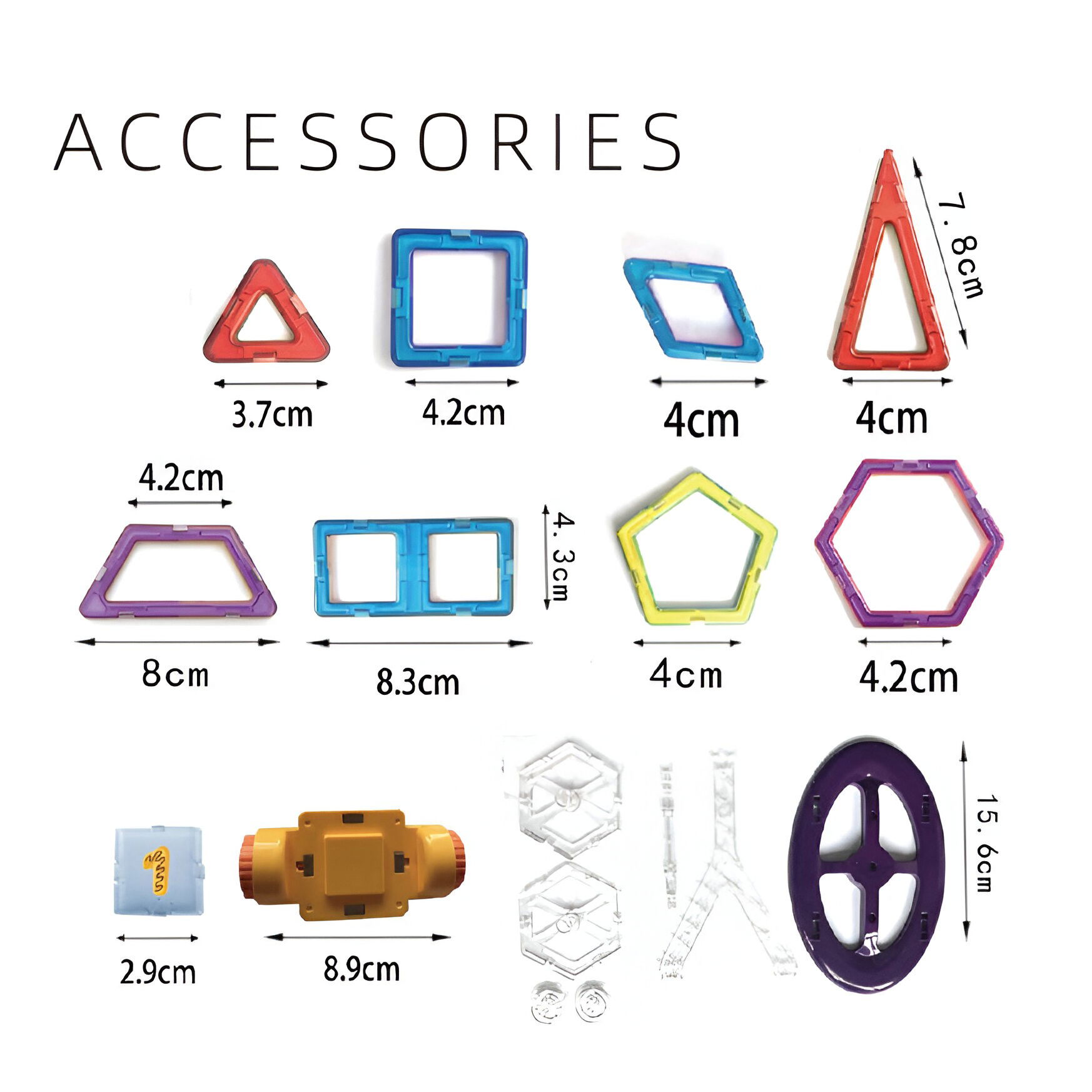 Jucarii - Set 40 Piese Magnetice de Constructie, Flippy, Piese Mici, Magnetic Blocks, Forme Geometrice, 3 Ani, ABS, Magnet, 20.5 x 14.5 x 12 cm, Multicolor