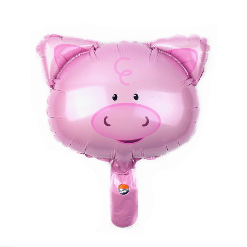 Set 5 Baloane Folie Metalizata, Flippy, Figurine Animale Domestice, 30 cm, Ambalaj Individual, Pai inclus, Umflare cu Aer sau Heliu, Multicolor [4]