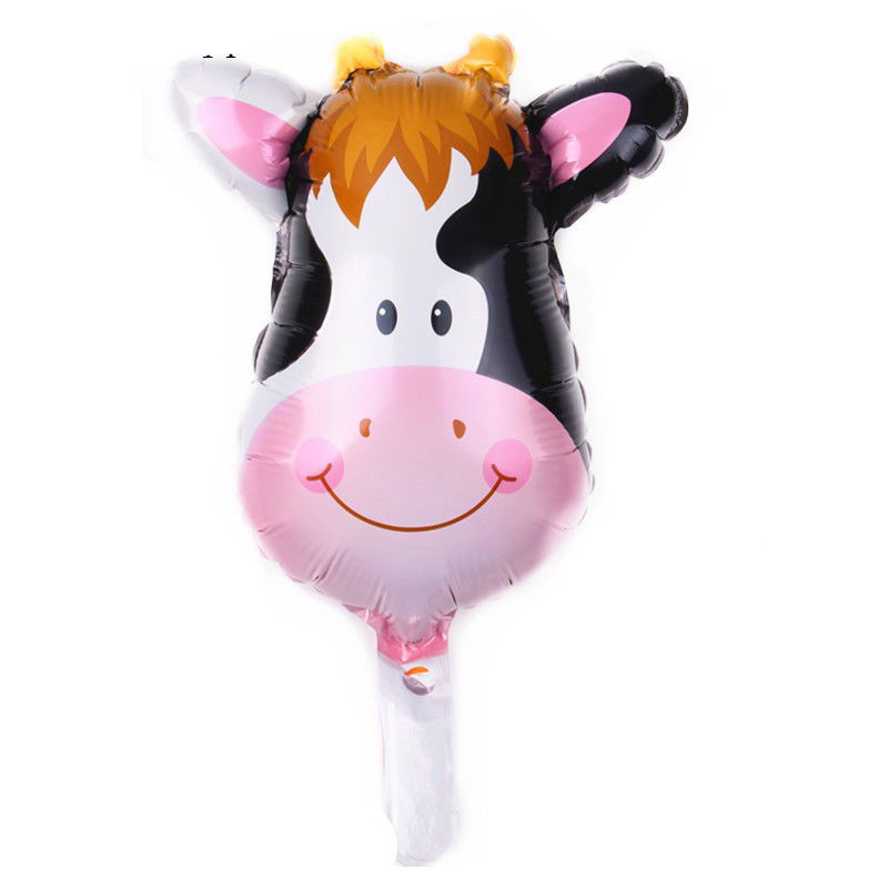 Set 5 Baloane Folie Metalizata, Flippy, Figurine Animale Domestice, 30 cm, Ambalaj Individual, Pai inclus, Umflare cu Aer sau Heliu, Multicolor [5]