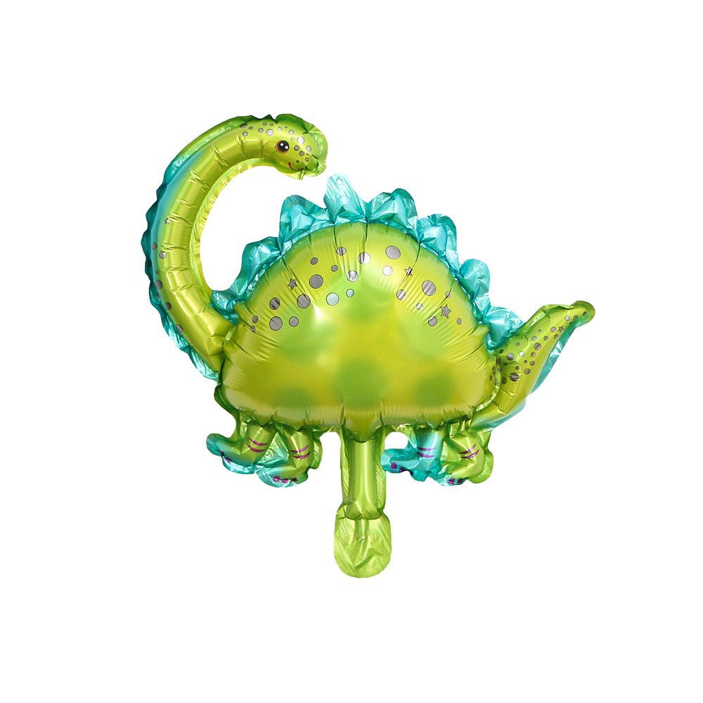 Set 5 Baloane Folie Metalizata, Flippy, Figurine Dinozauri, 30 cm, Ambalaj Individual, Pai inclus, Umflare cu Aer sau Heliu, Multicolor [6]