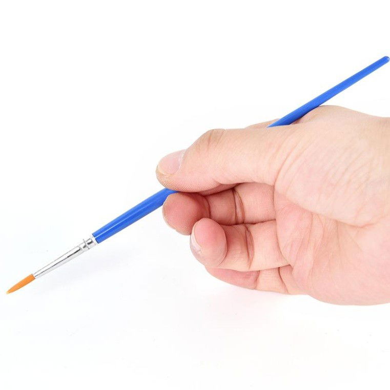 Set 5 Pensule Multifunctionale, Flippy, pentru Pictura pe Fata, Varf Ascutit, 17.5 cm, Albastru [4]