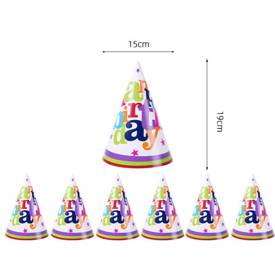 Set 6 Coifuri Happy Birthday, Flippy, pentru Petrecere, Tematica Aniversare, 19x15 cm, Multicolor [5]