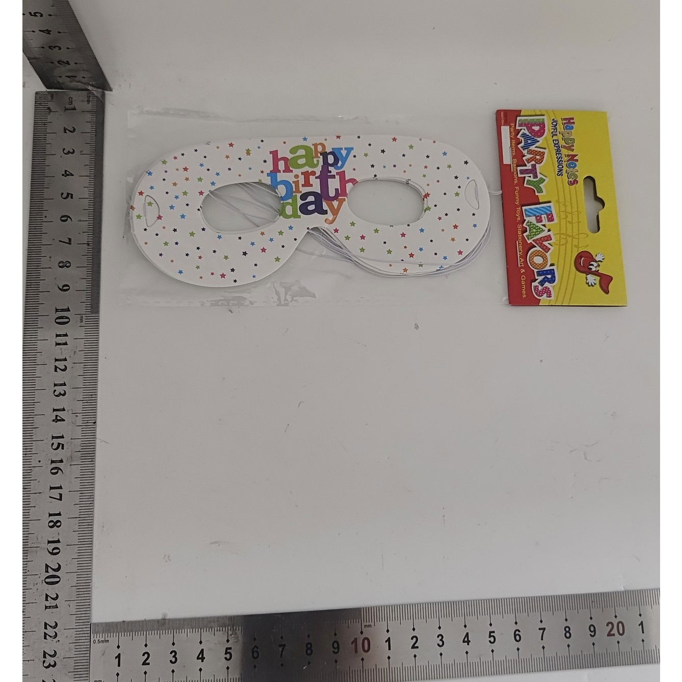 Petrecere - Set 6 Masti Tematice, Flippy, Colectia Happy Birthday, 16 x 6.5 cm, din Carton, Multicolor