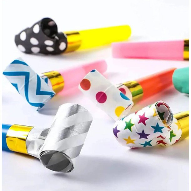 Set 6 Suflatori, Flippy, pentru Petrecere, Tematica Aniversare, 8 cm, Multicolore cu Imprimeu [6]