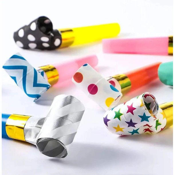Set 6 Suflatori, Flippy, pentru Petrecere, Tematica Aniversare, 8 cm, Multicolore cu Imprimeu [6]