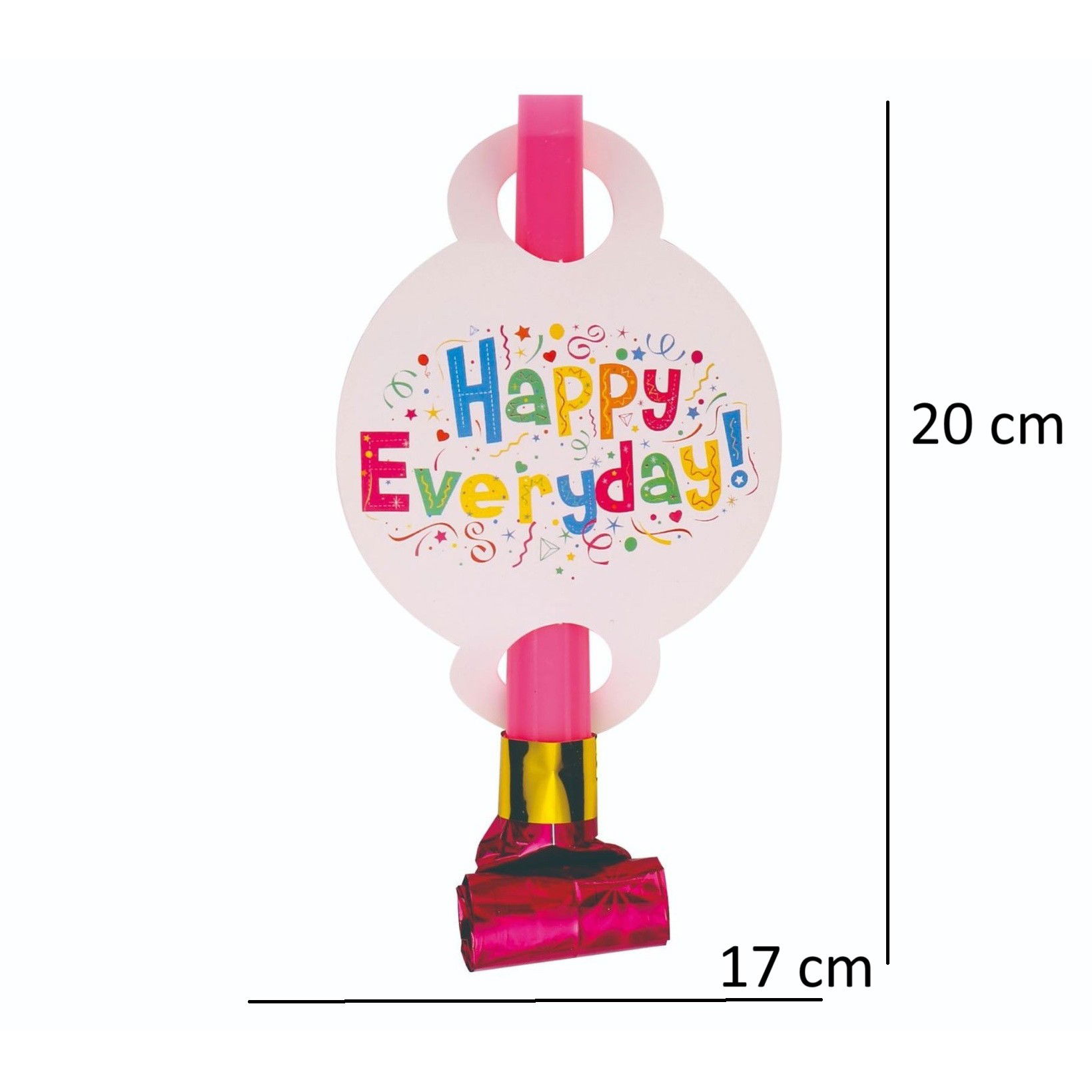 Petrecere - Set 6 Suflatori Happy Everyday, Flippy, pentru Petrecere, 20 x 17 cm, Multicolor