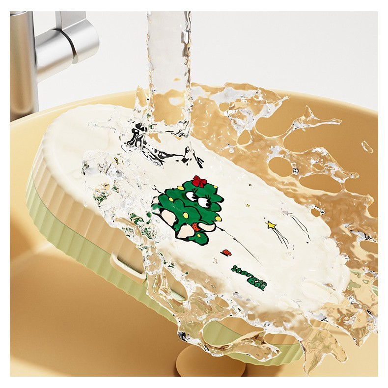 Set 7 Piese de Spalat/Uscat Biberoane, Flippy, Portabil, Peri de Silicon, pentru Tetine, Suzete, Biberoane, Paie, Cutie Inclusa, 20 x 9.5 cm, Verde [3]